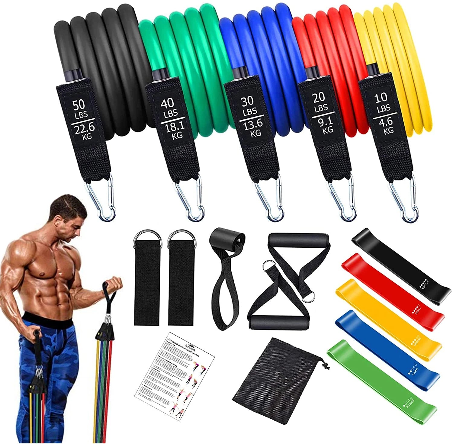 Workout Resistance Bar Set