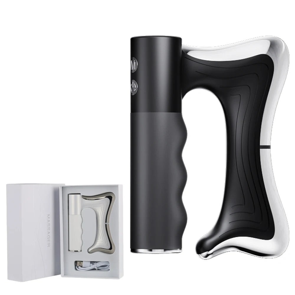 Black wine opener with a clear component on a white background