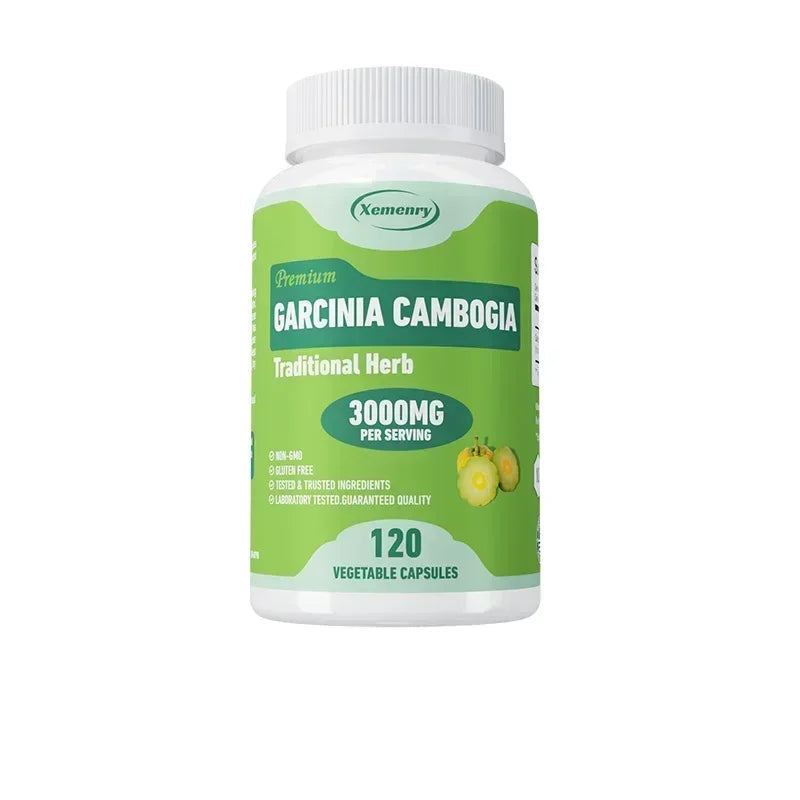 Bottle of Xemeny Garcinia Cambogia on a white background