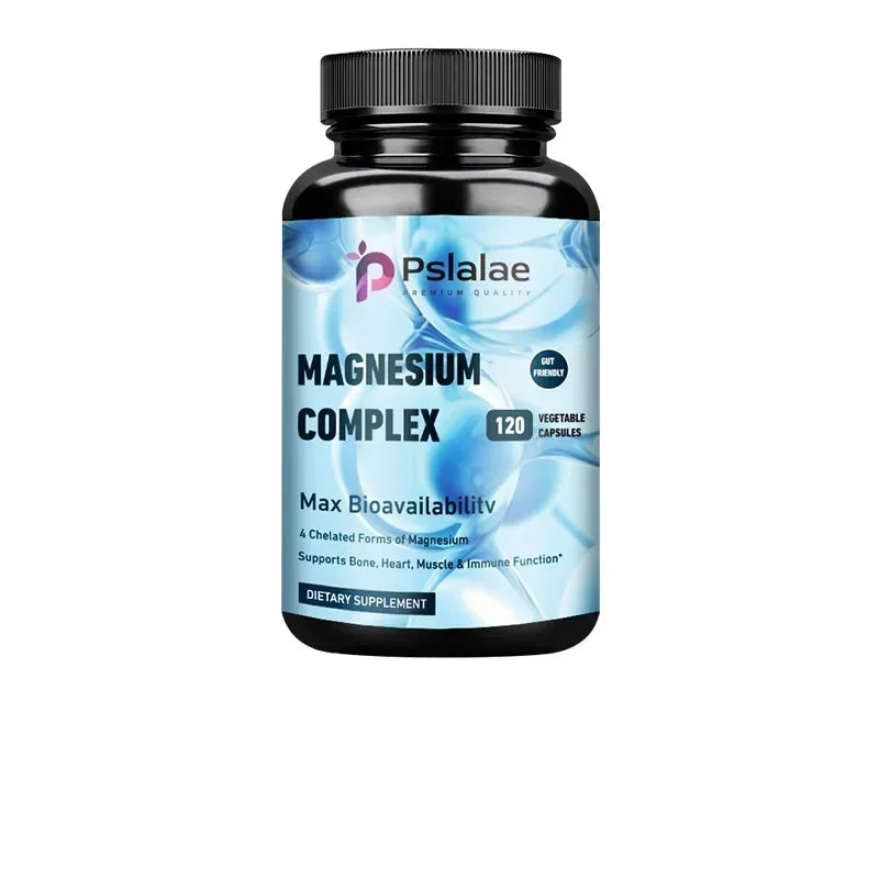 Magnesium Complex supplement bottle on a white background